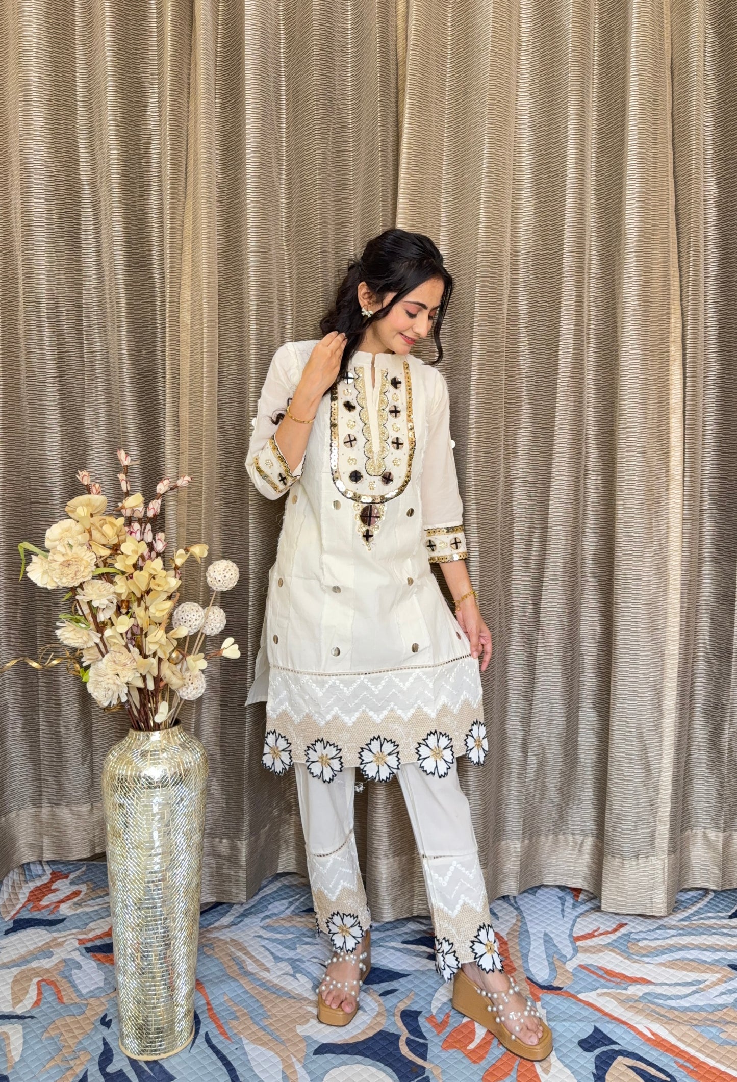 LASER CUT FLOWER COORD SET