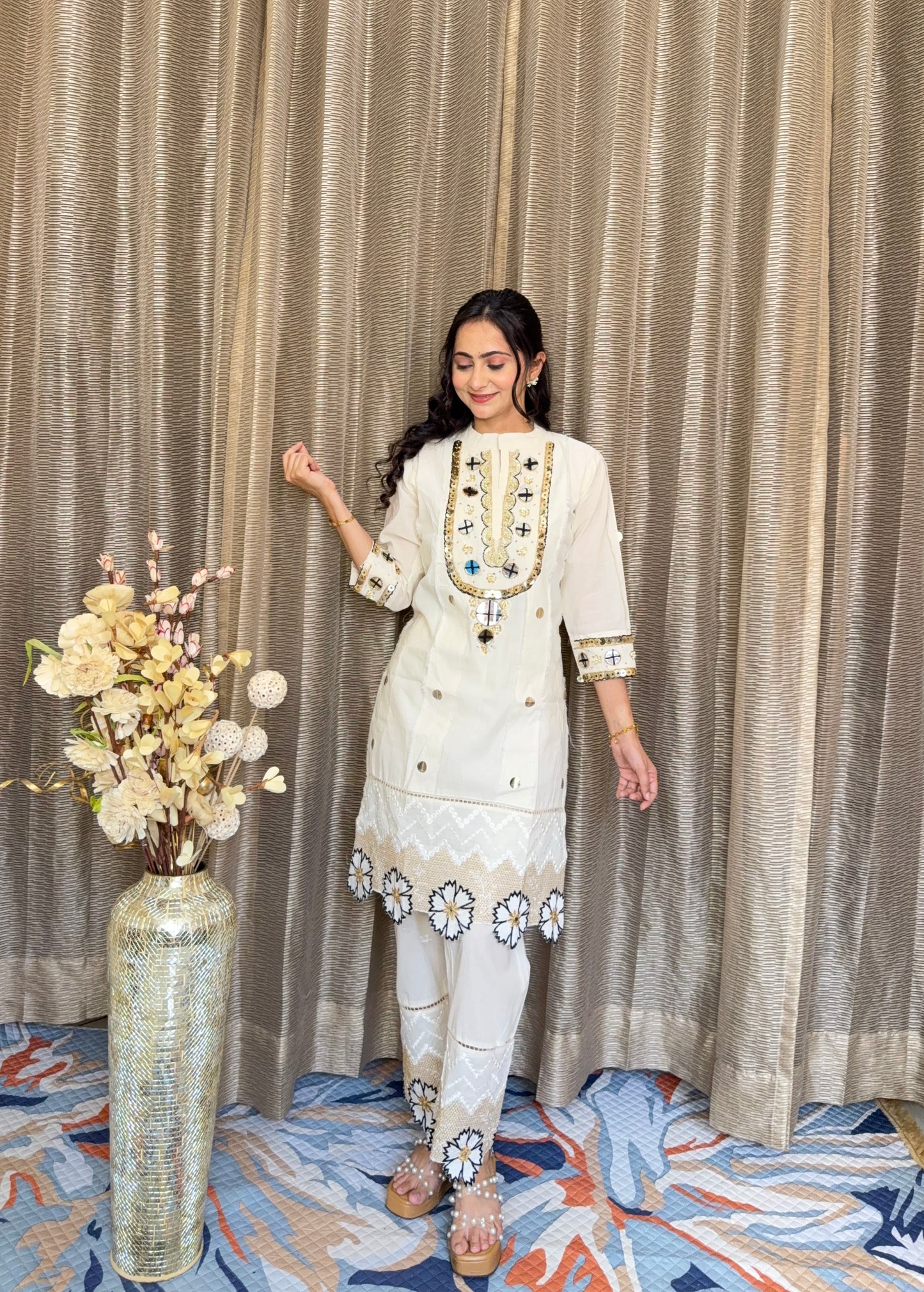LASER CUT FLOWER COORD SET
