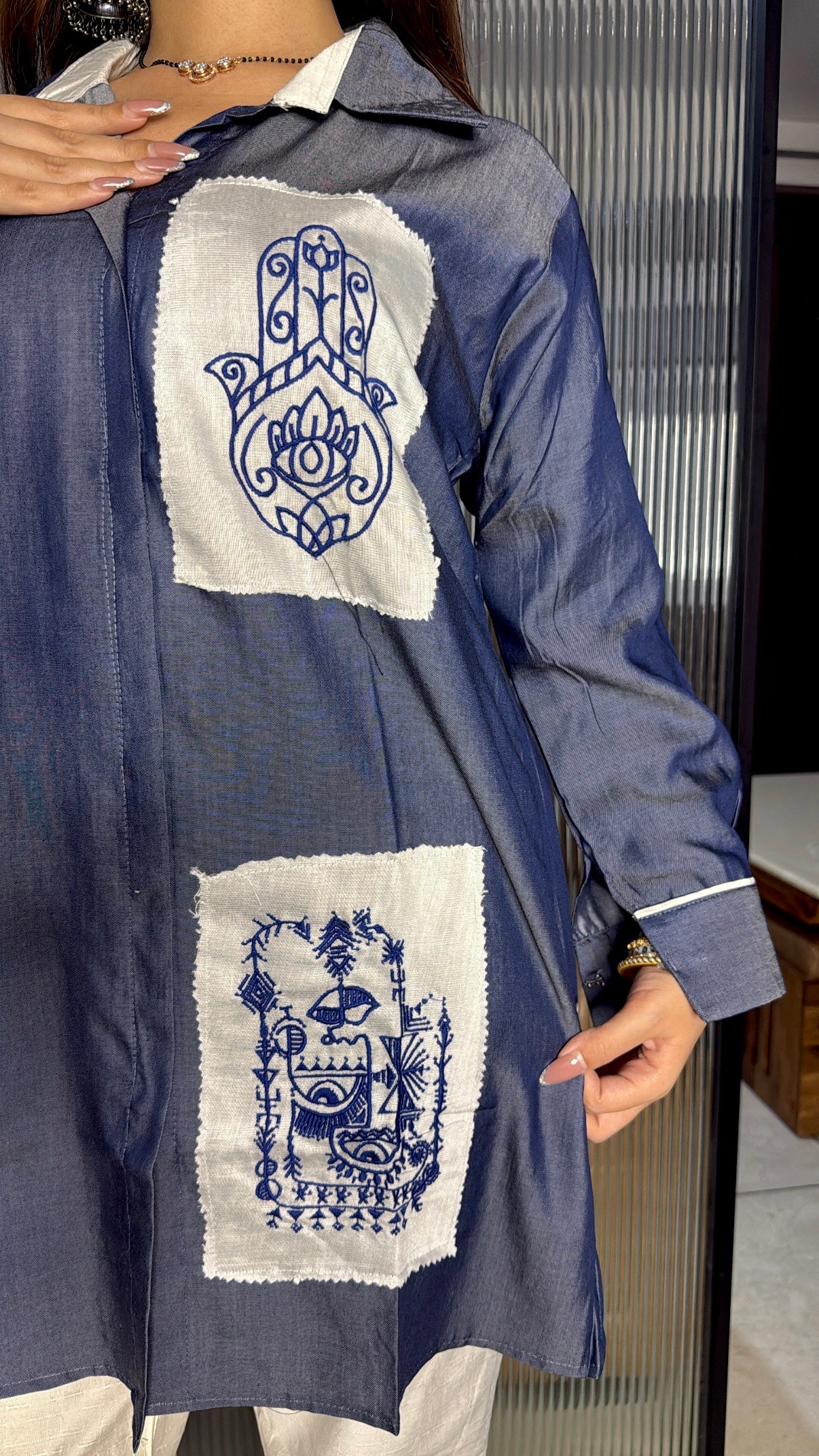 DENIM HAND COORDSET