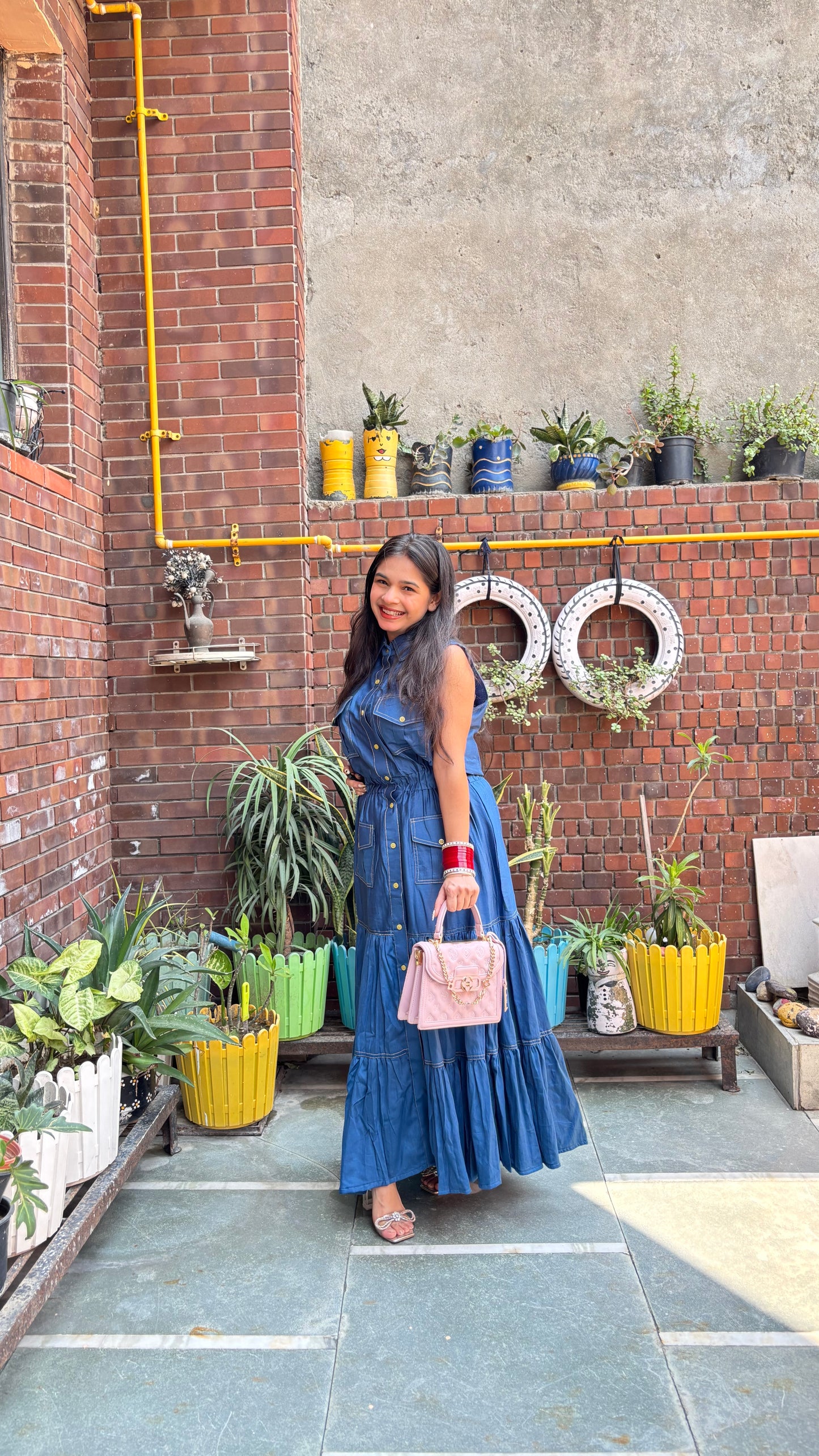 Denim Blue Maxi Dress