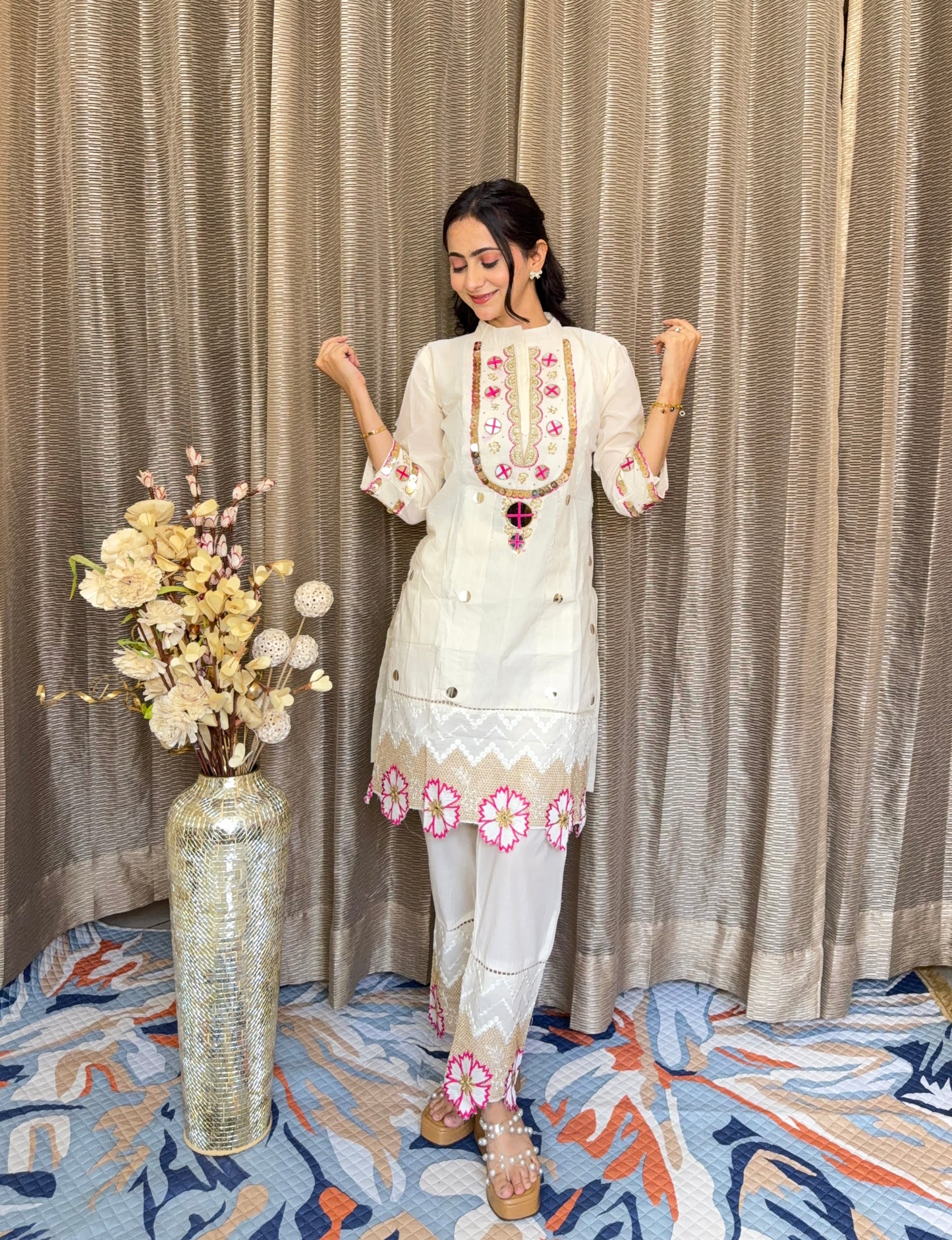 LASER CUT FLOWER COORD SET