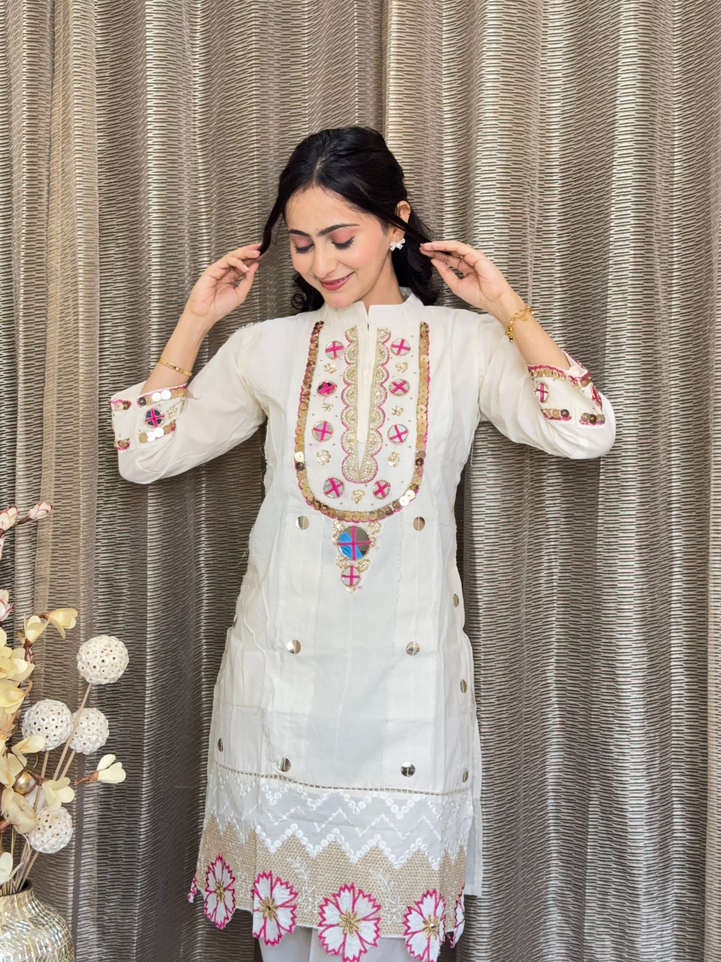 LASER CUT FLOWER COORD SET