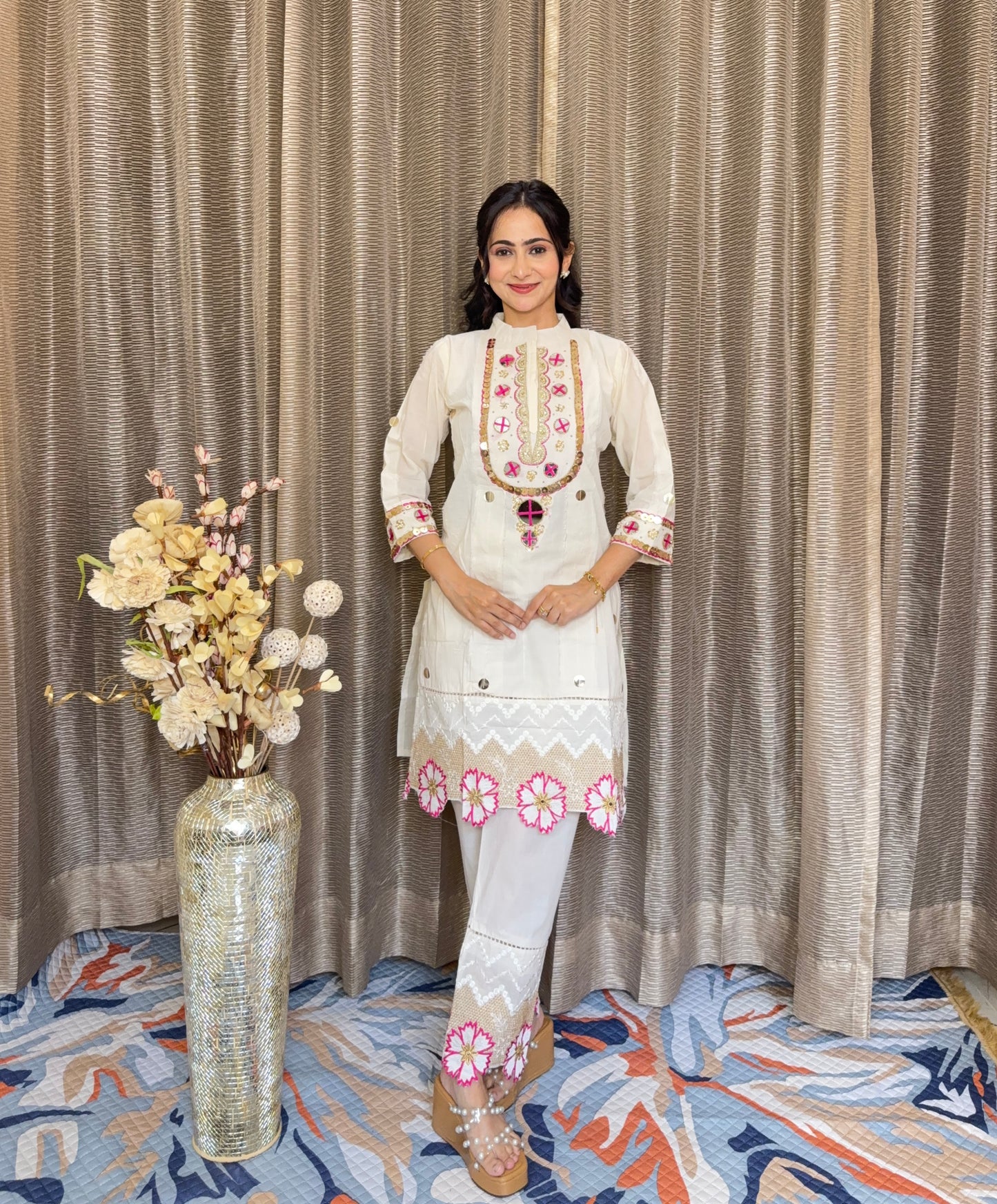 LASER CUT FLOWER COORD SET