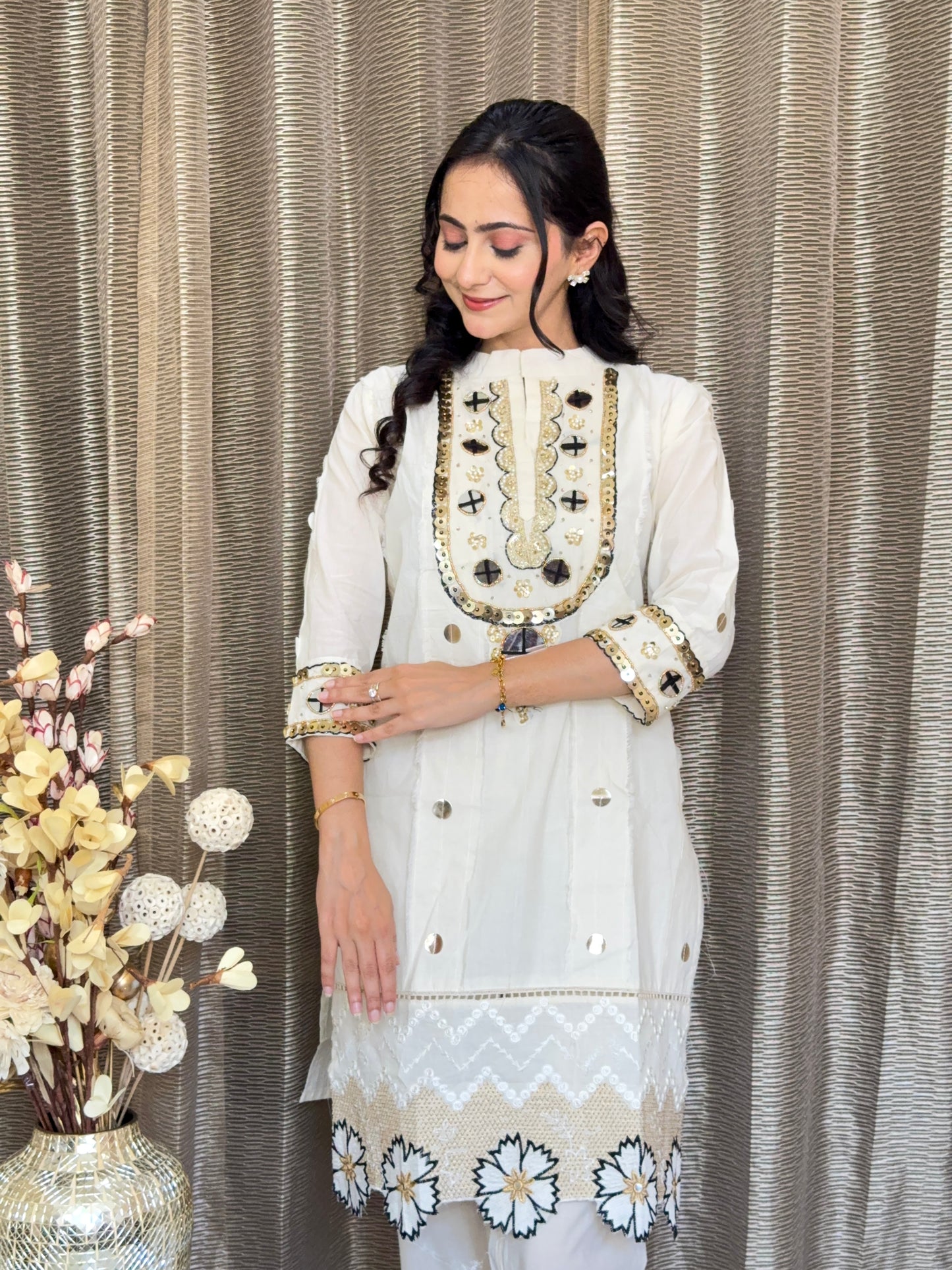 LASER CUT FLOWER COORD SET