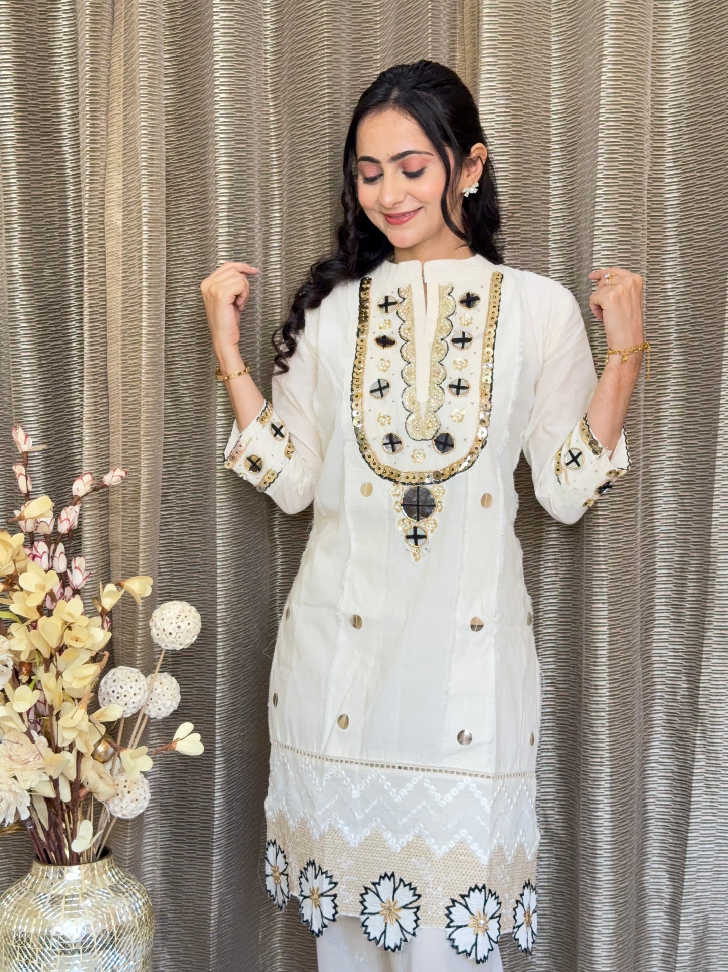 LASER CUT FLOWER COORD SET