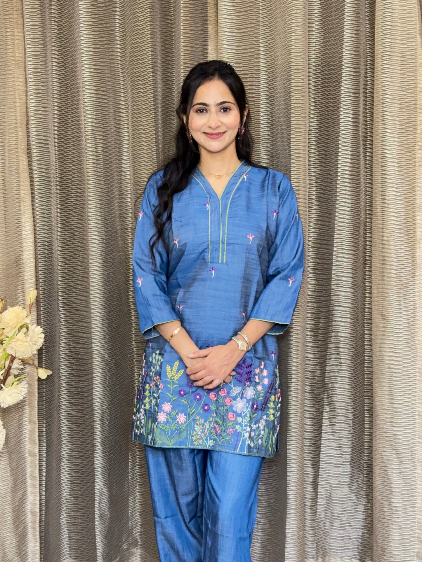 GULDASTA DENIM COORDSET