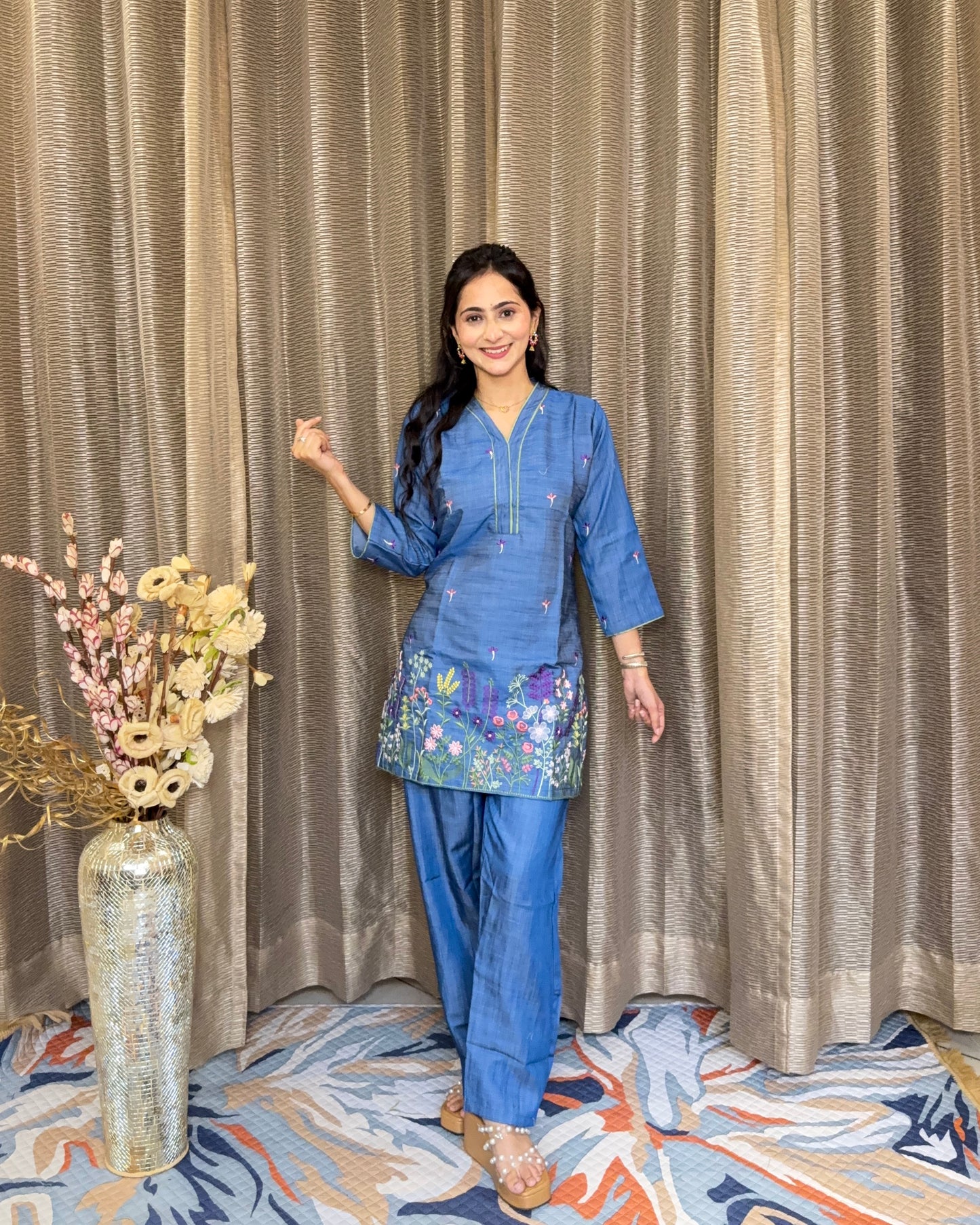 GULDASTA DENIM COORDSET