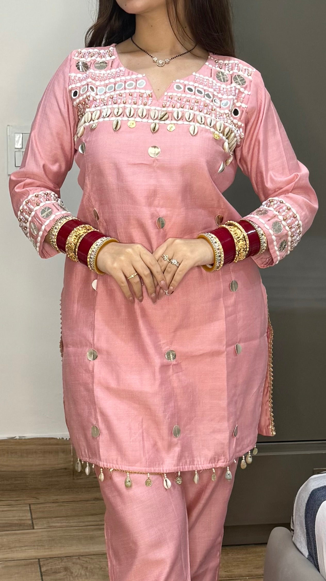 PINK SHELL COORDSET