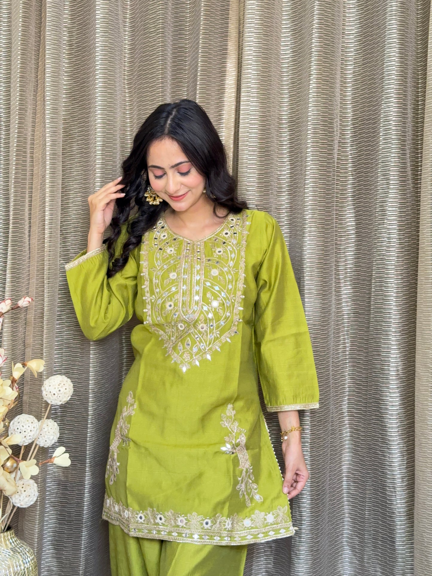 PEACOCK COORD SET