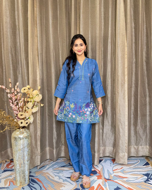GULDASTA DENIM COORDSET