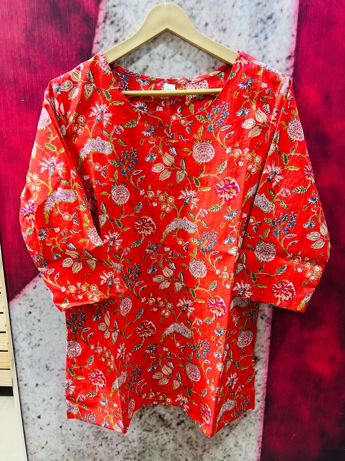 Red Short Kurta