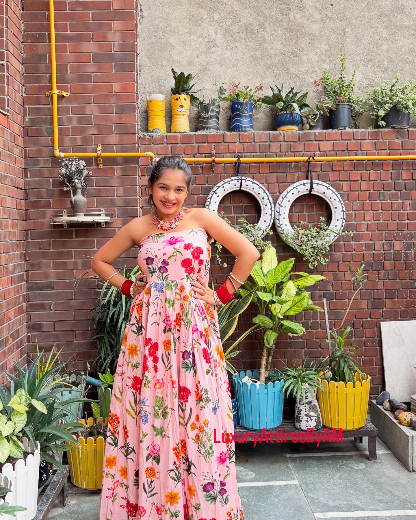 Floral Tube Maxi With Pockets